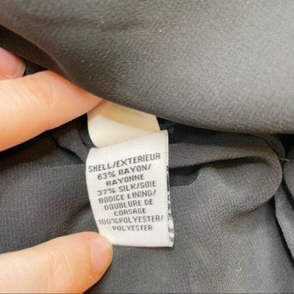 Diane Von Furstenberg Black Fairy Grunge Semi Sheer Shirt - Picture 9 of 11